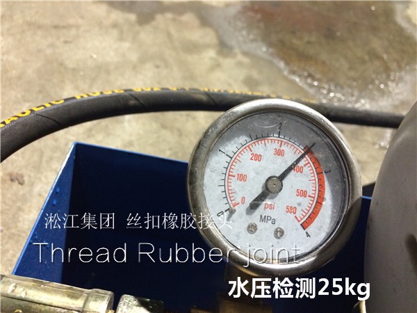 絲牙接DN25一DN50的絲扣,法蘭接DN50一DN300的橡膠接頭